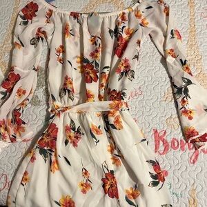 Rue21 Floral Off-Shoulder Jumpsuit